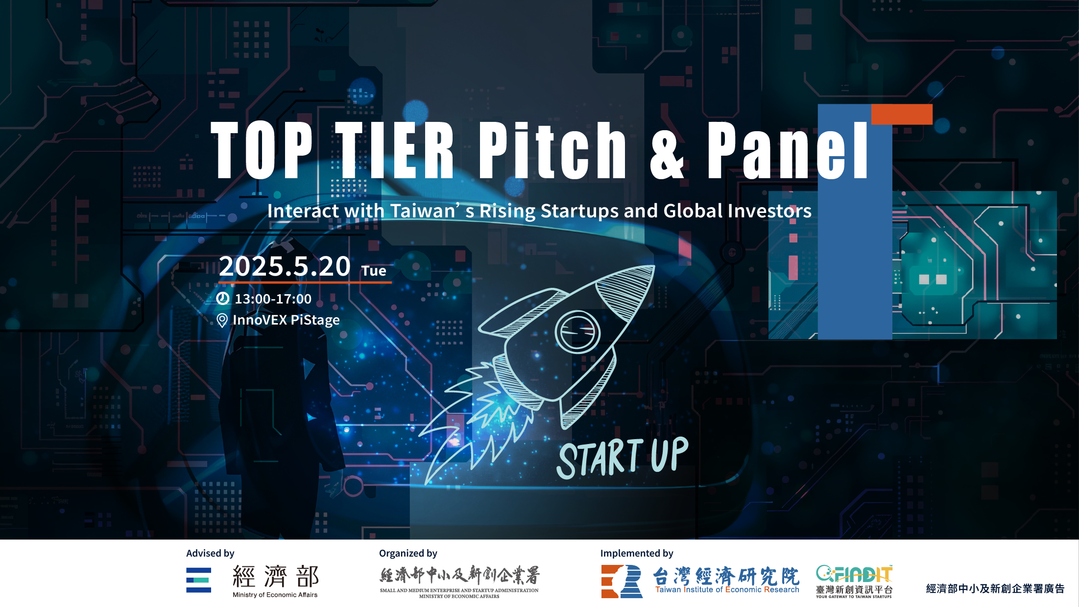 【05/20國際媒合會】2025 TOP TIER PITCH&PANEL - 前三名新創出爐！