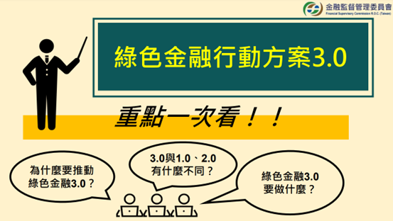 【政策補給站】「綠色金融行動方案3.0」出爐！整合金融資源深化支持